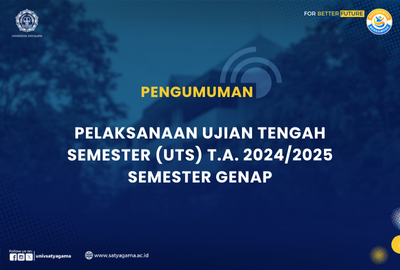 Pengumuman Pelaksanaan Ujian Tengah Semester (UTS) T.A. 2024/2025 Genap